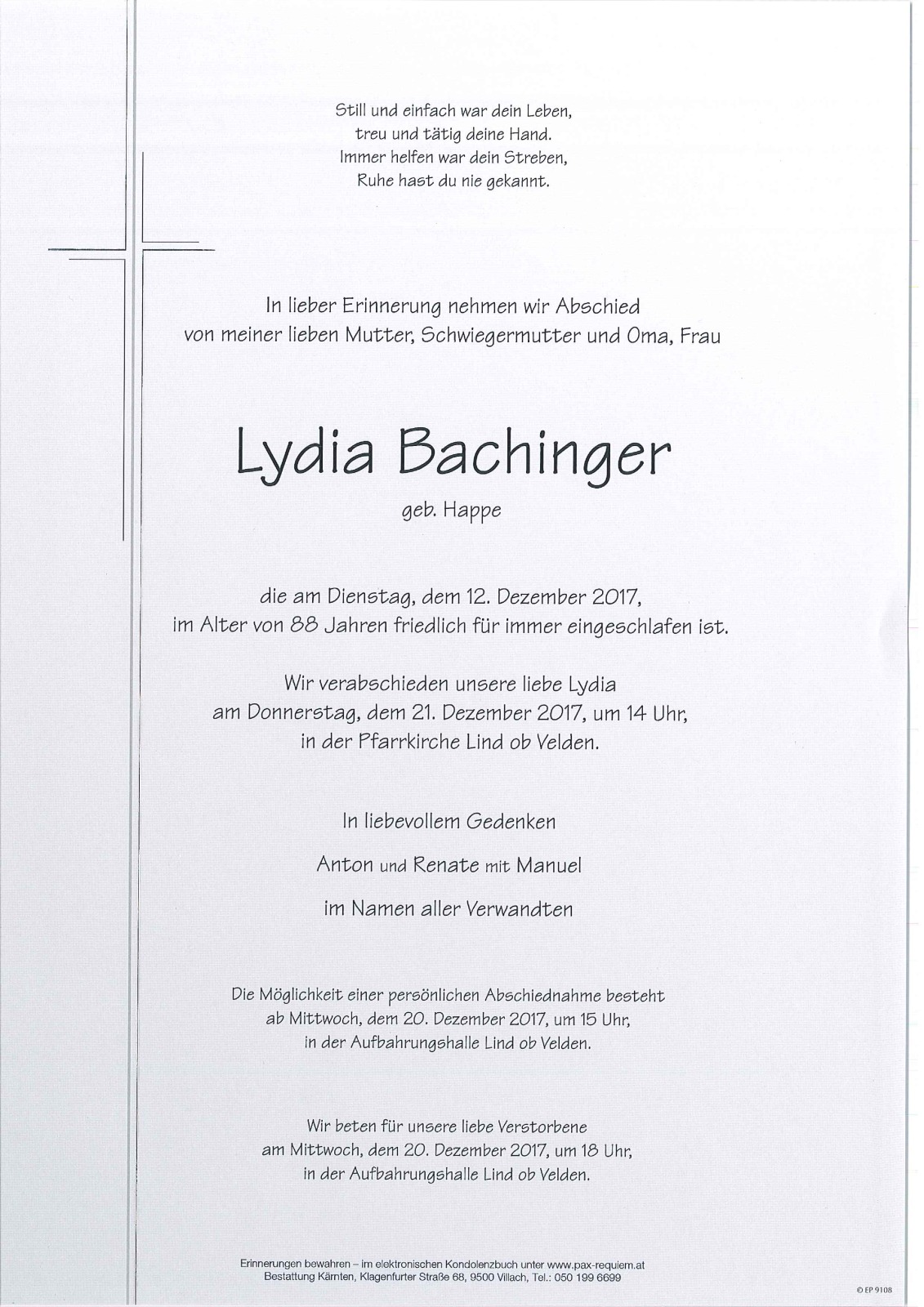 Parte Lydia Bachinger