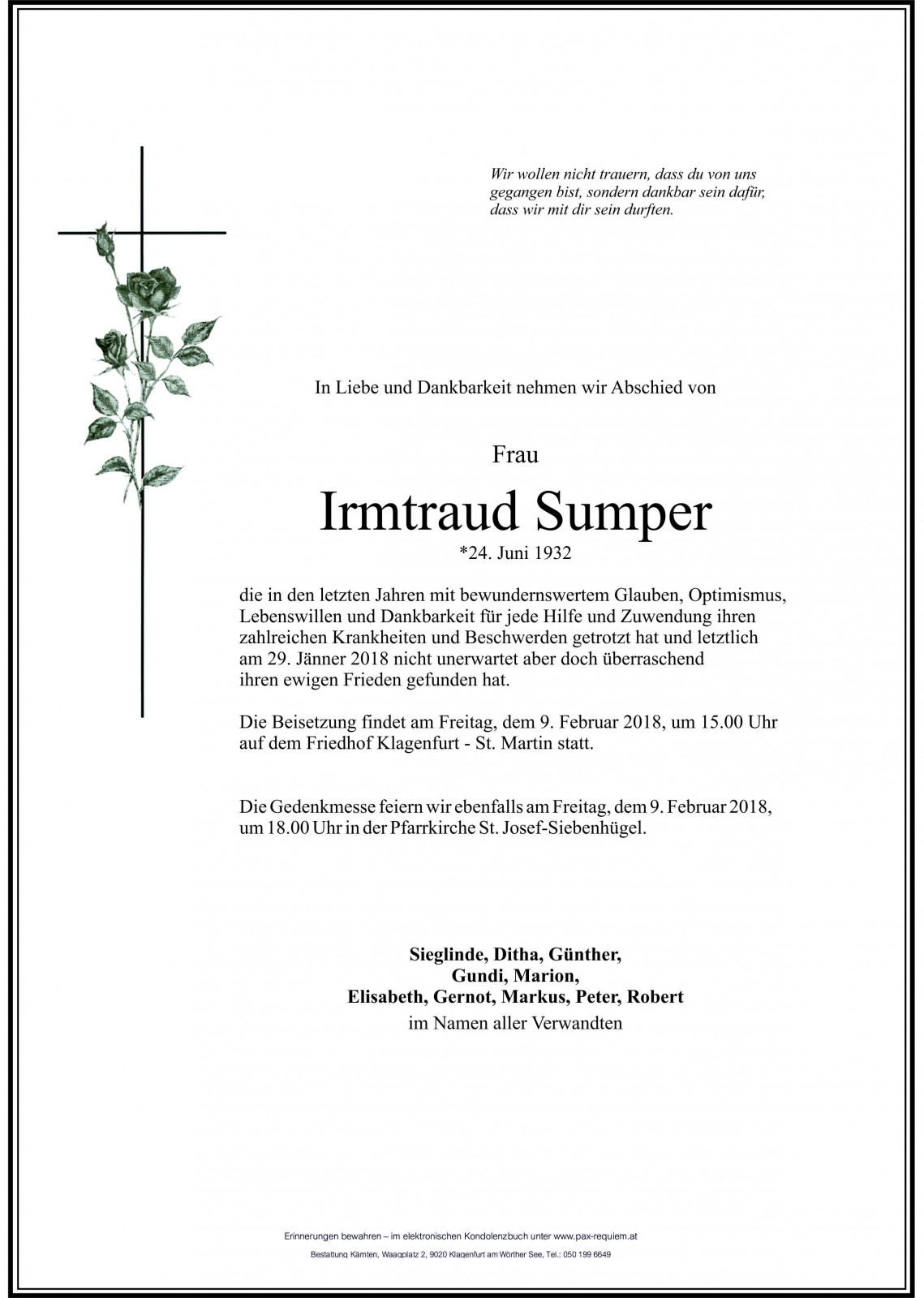Parte Irmtraud Sumper