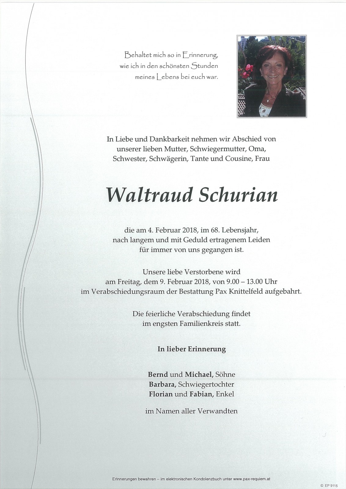 Parte Waltraud Schurian