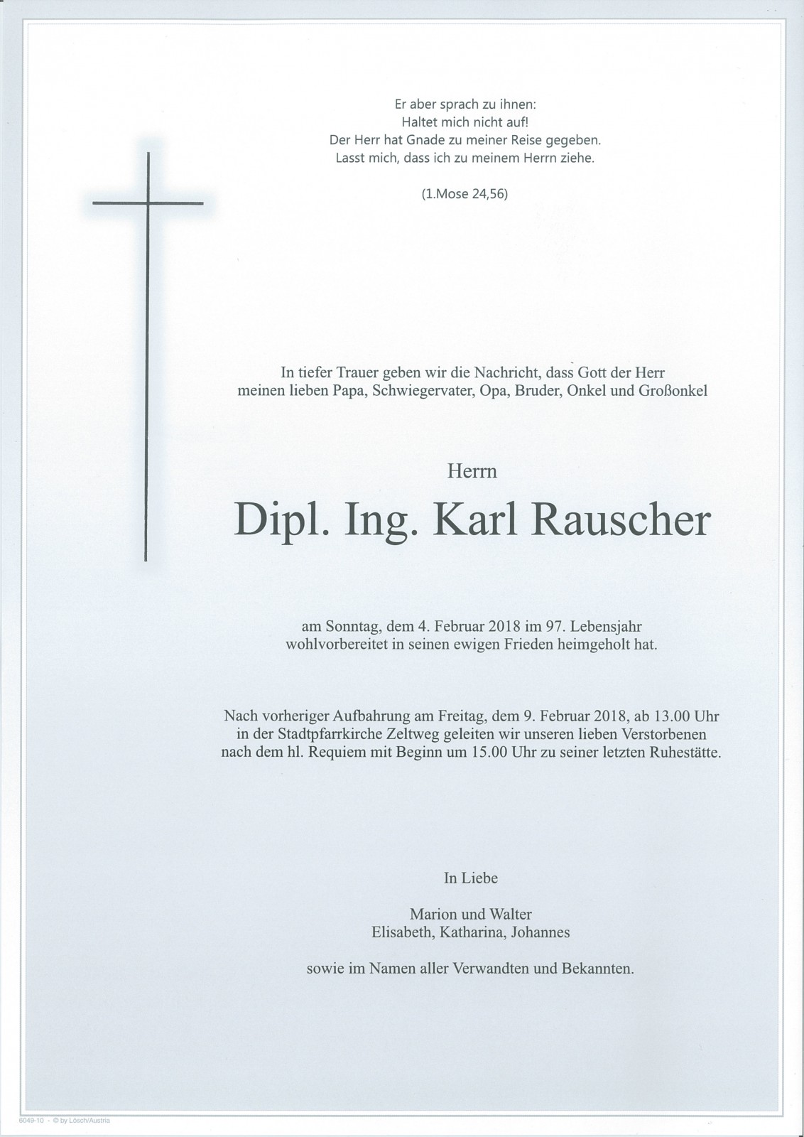 Parte Dipl.Ing. Karl Rauscher