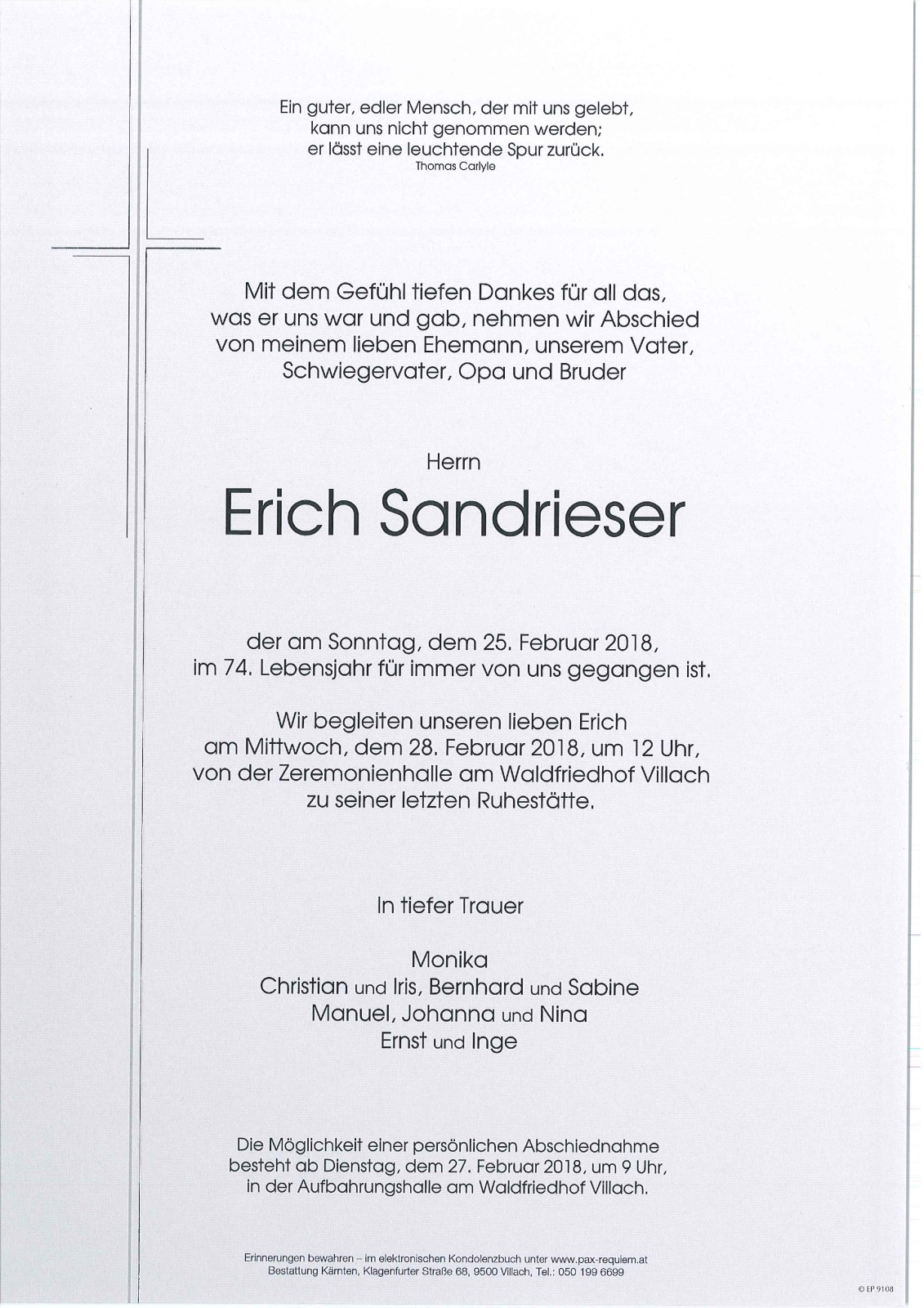 Parte Erich Sandrieser