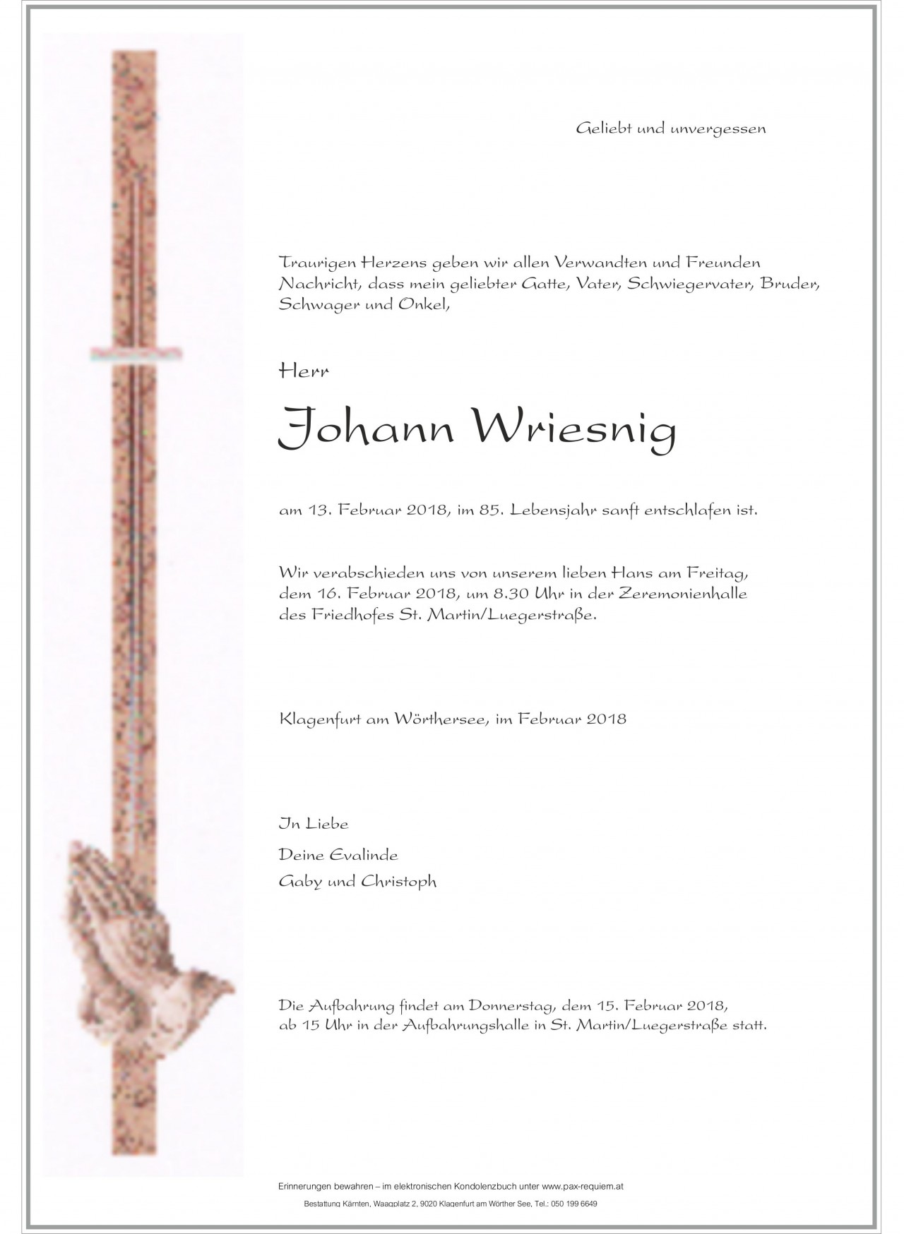Parte Johann Wriesnig