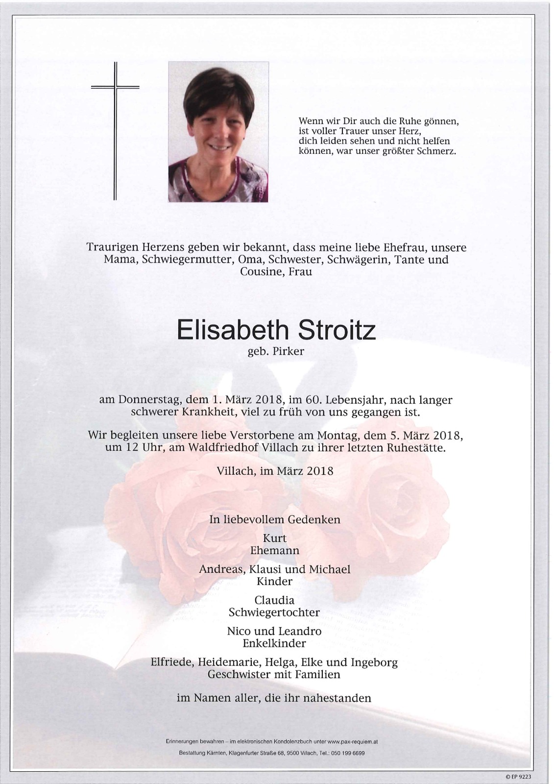 Parte Elisabeth Stroitz geb. Pirker