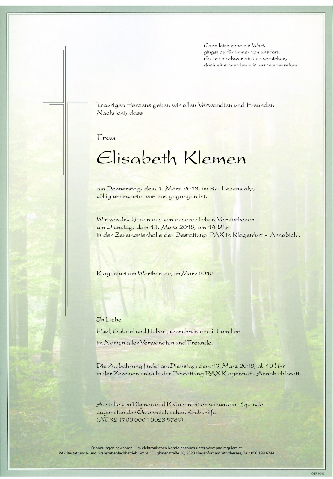 Parte Elisabeth Klemen