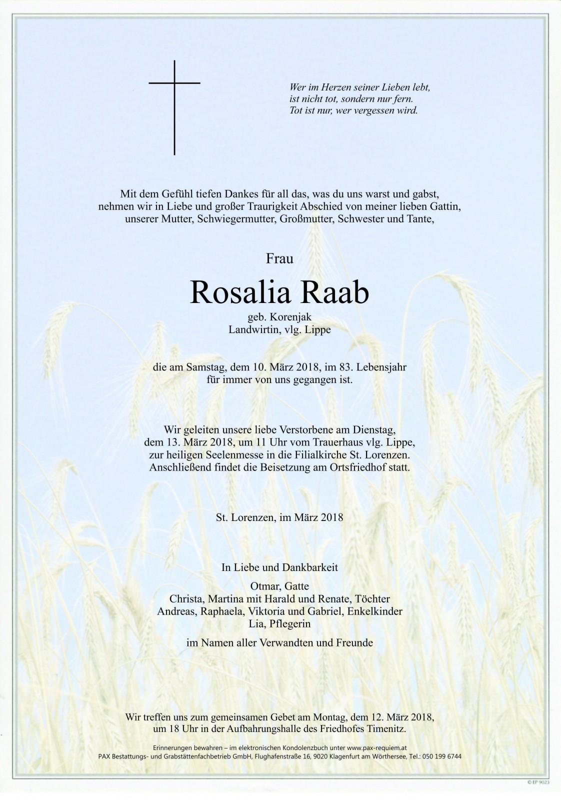 Parte Rosalia Raab