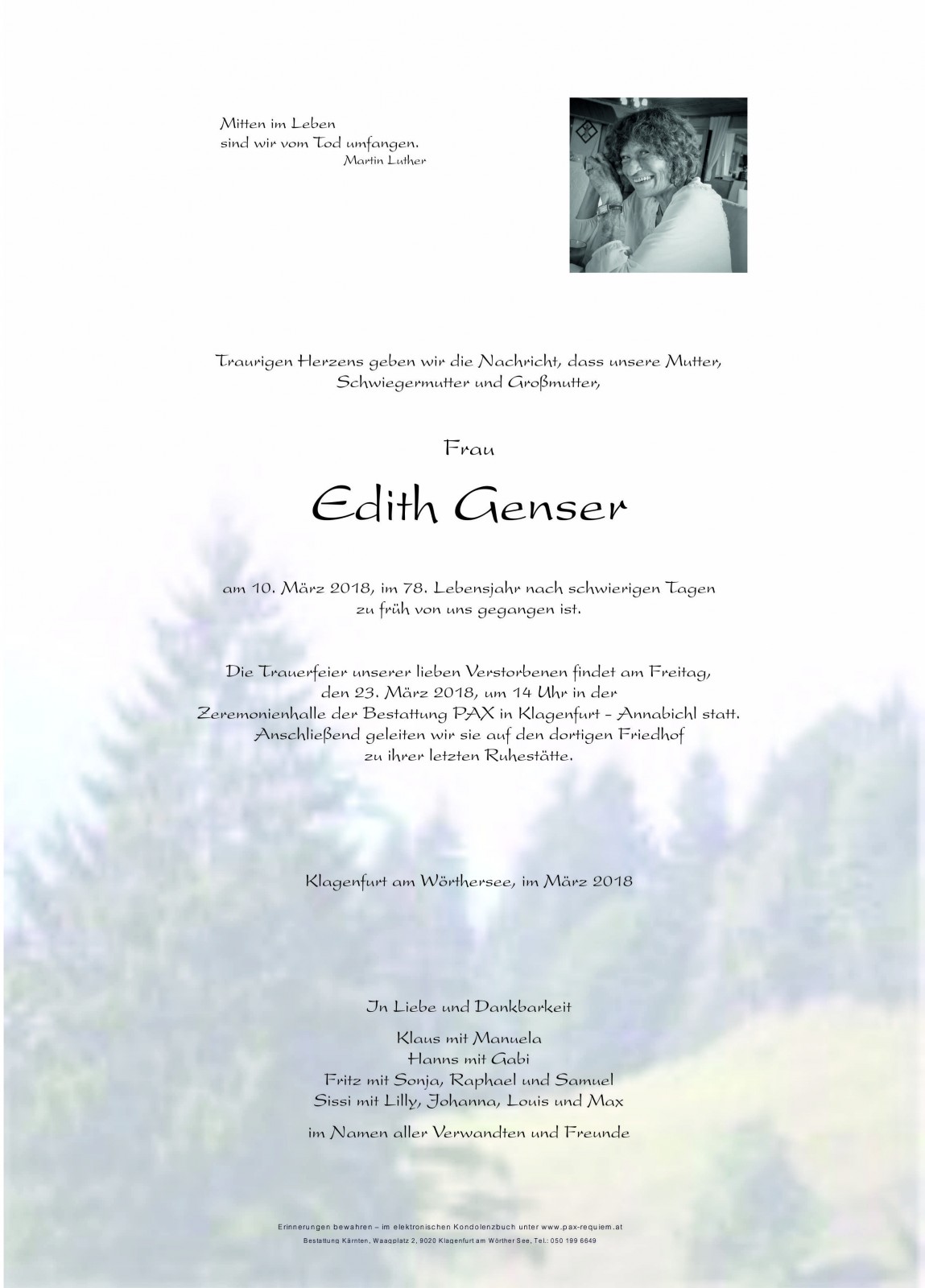 Parte Edith Genser