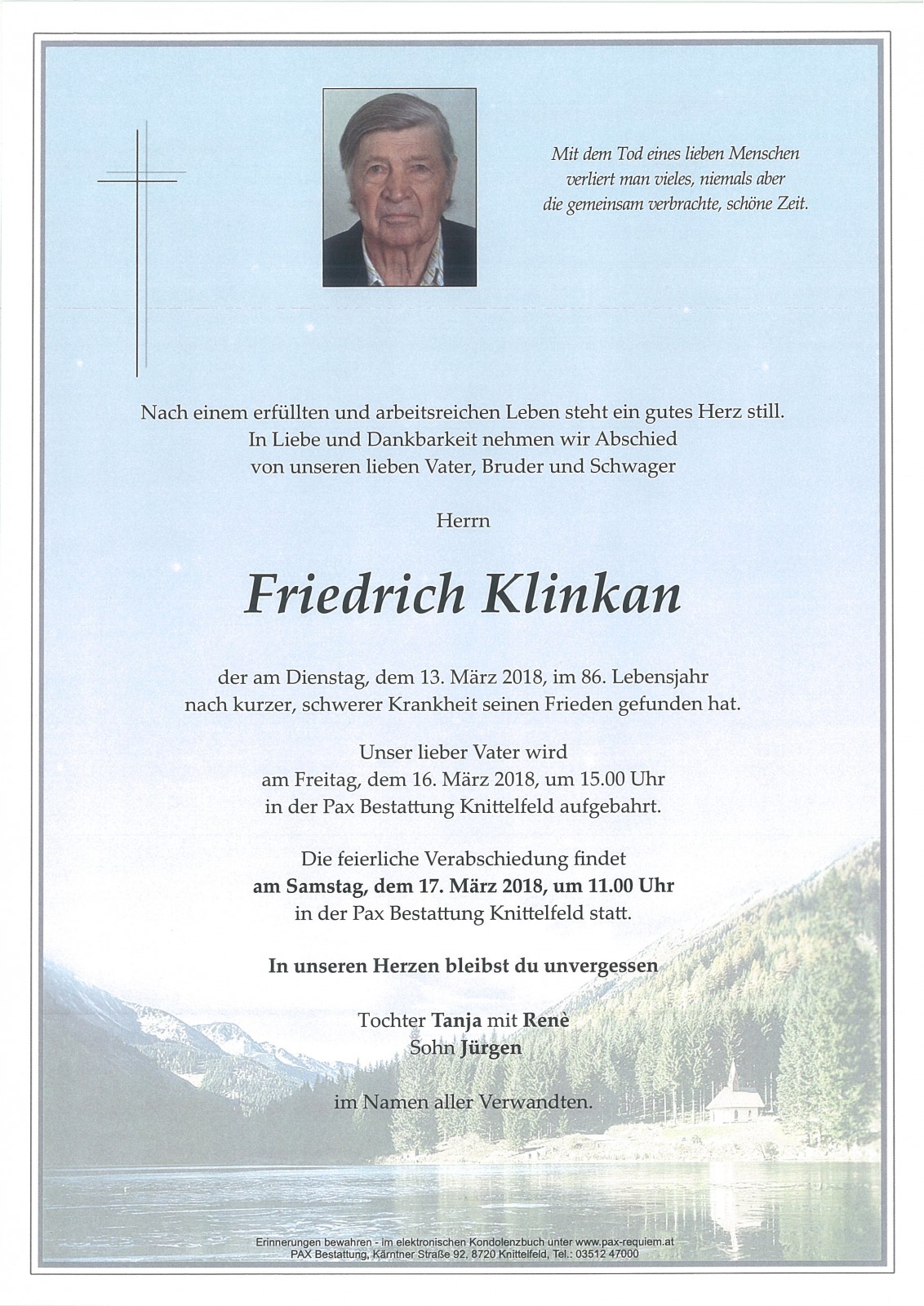 Parte Friedrich Klinkan