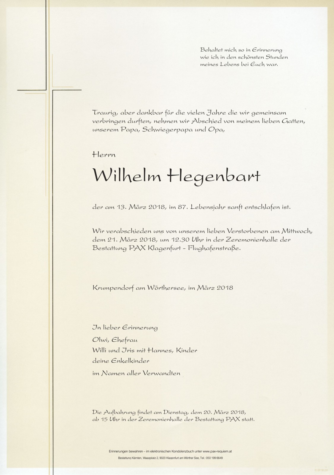Parte Wilhelm Hegenbart