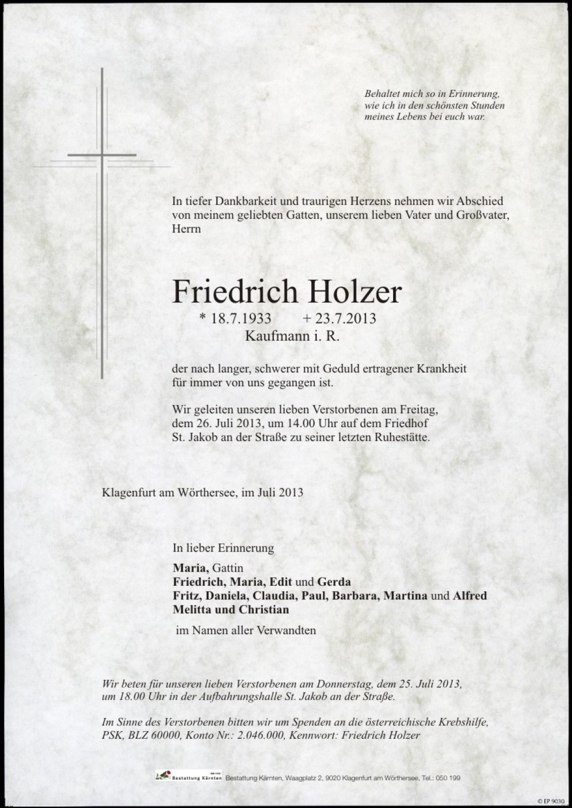 Parte Friedrich Holzer