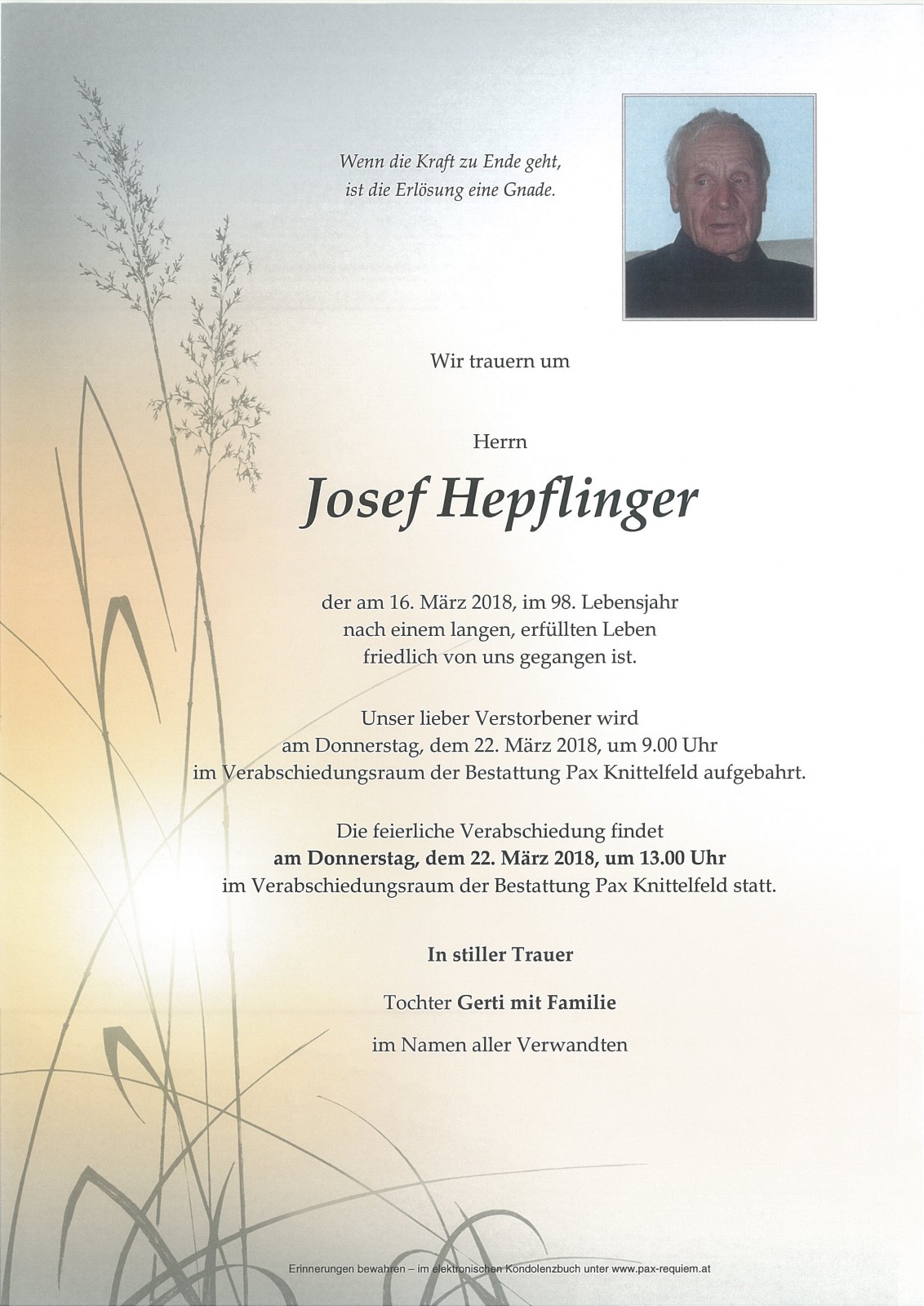 Parte Josef Hepflinger