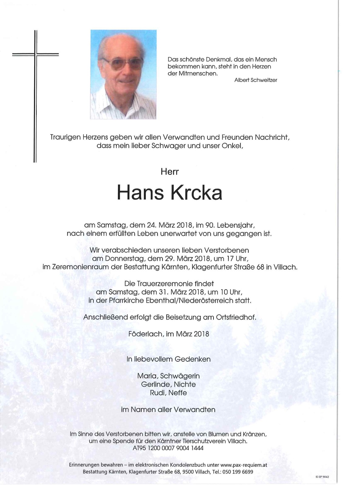 Parte Johann Krcka