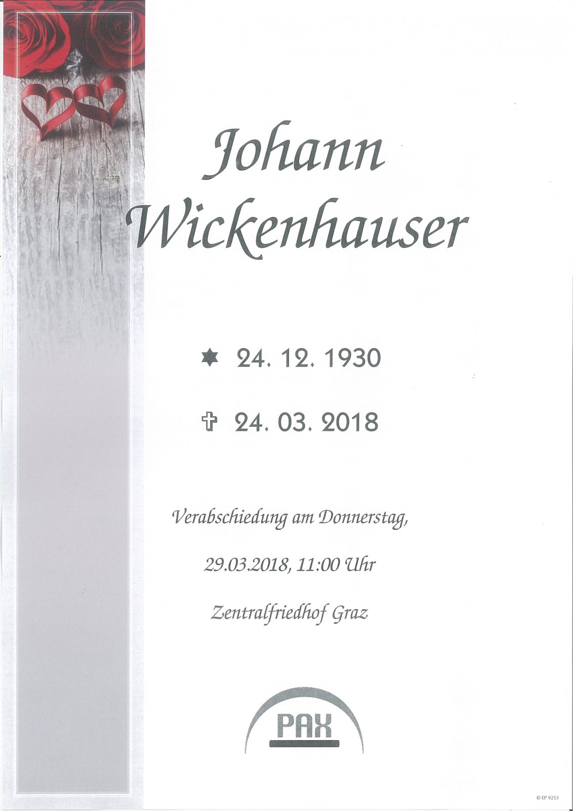 Parte Johann Wickenhauser