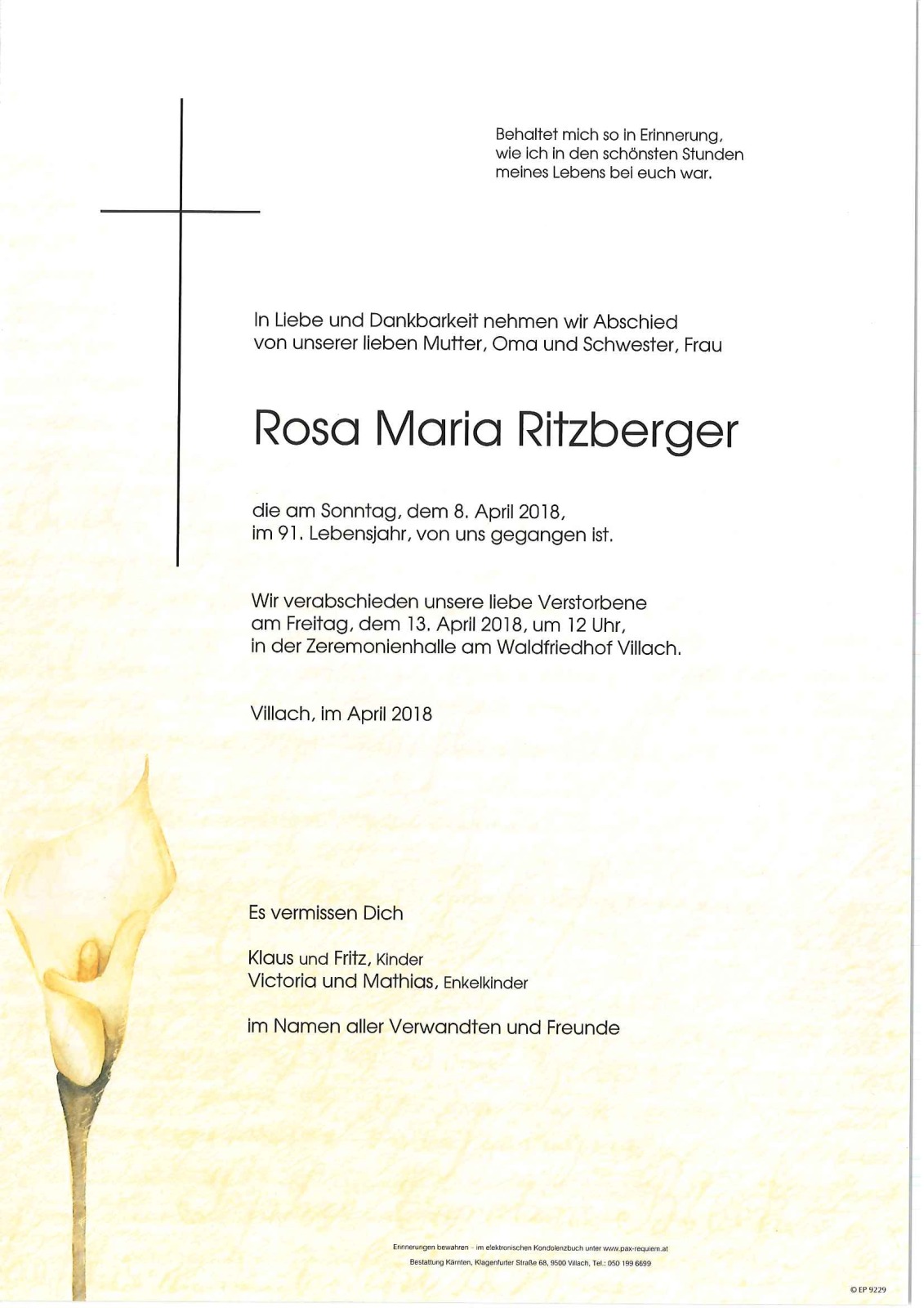 Parte Rosa Maria Ritzberger