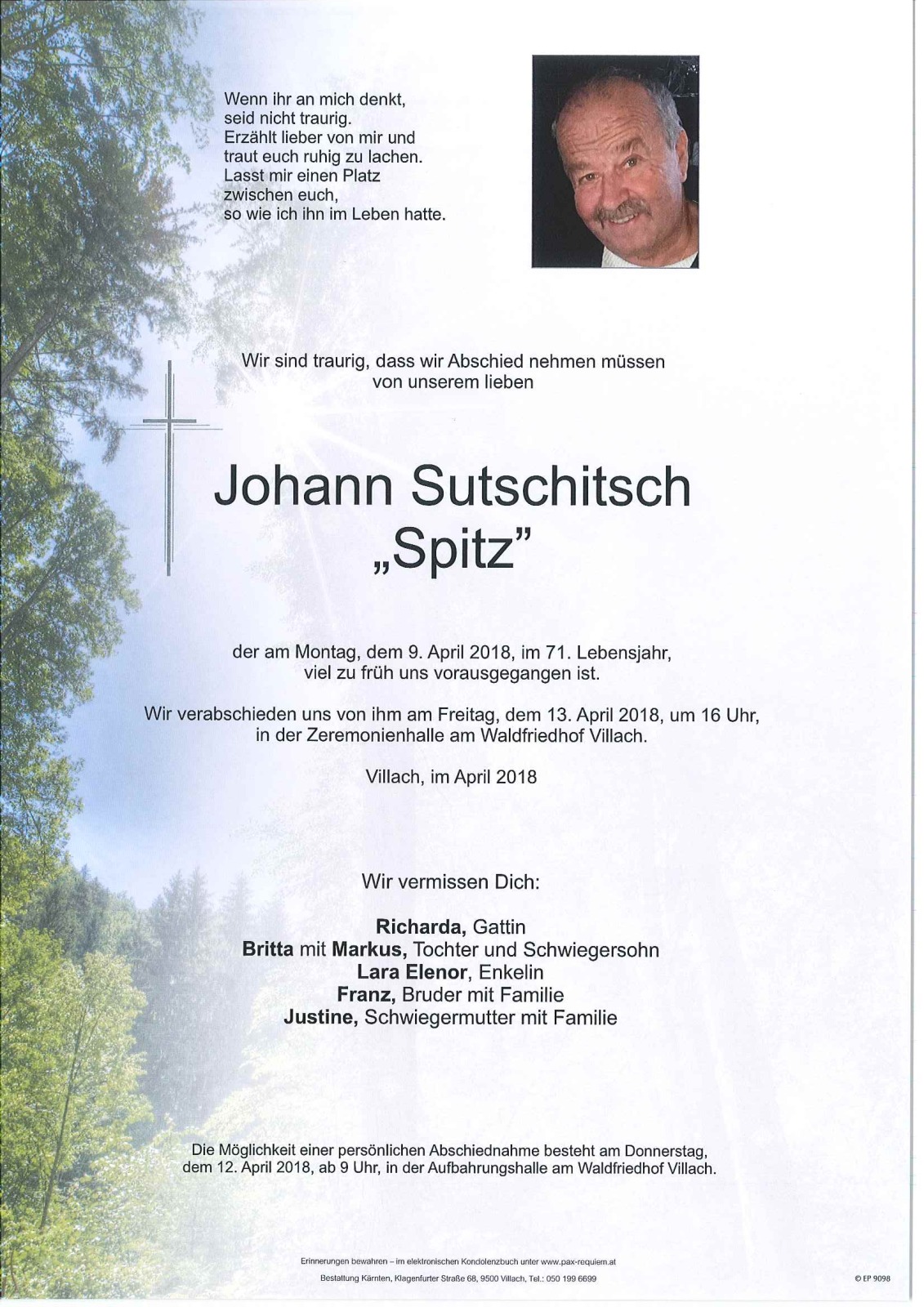 Parte Johann Sutschitsch "Spitz"