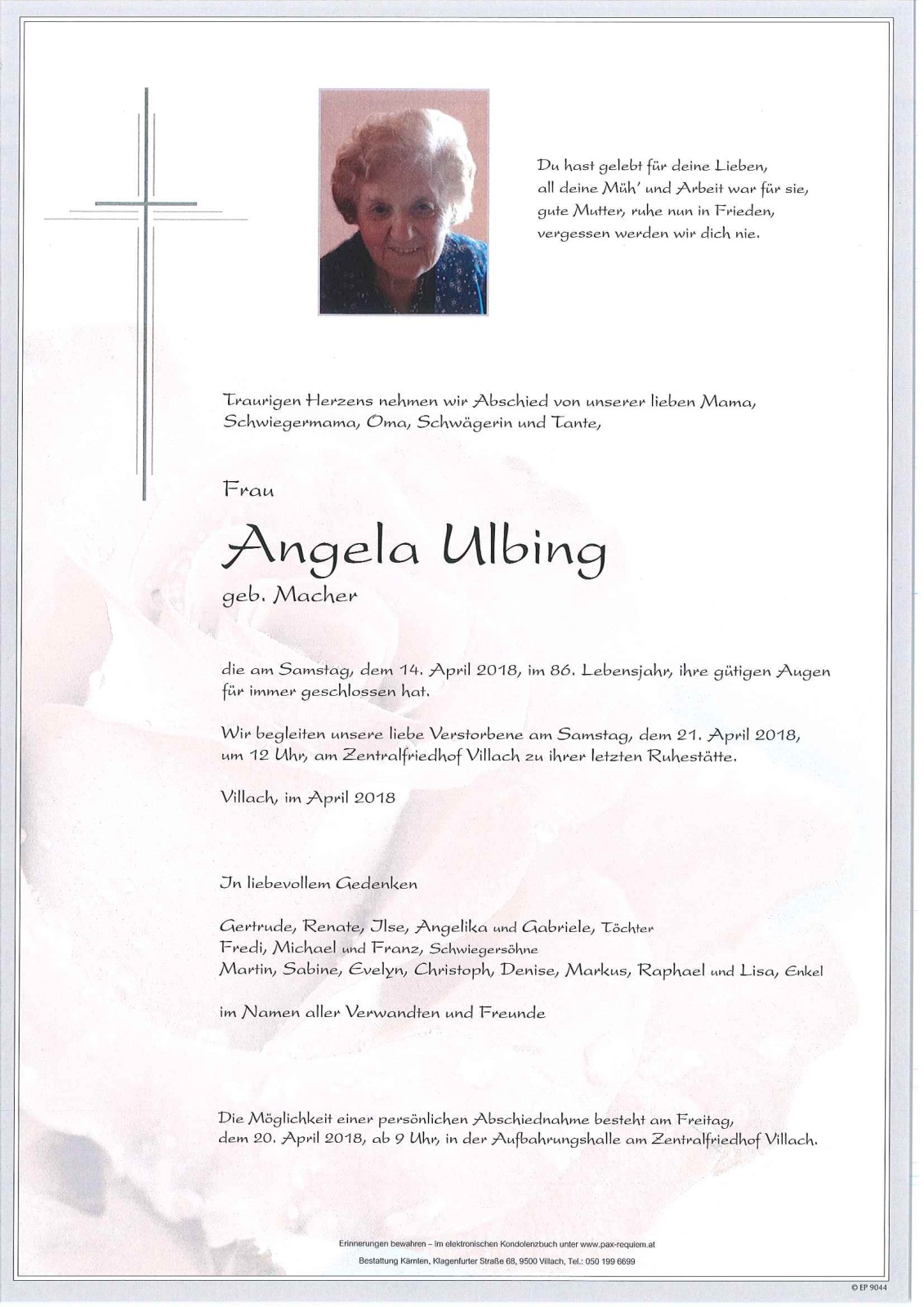 Parte Angela Ulbing