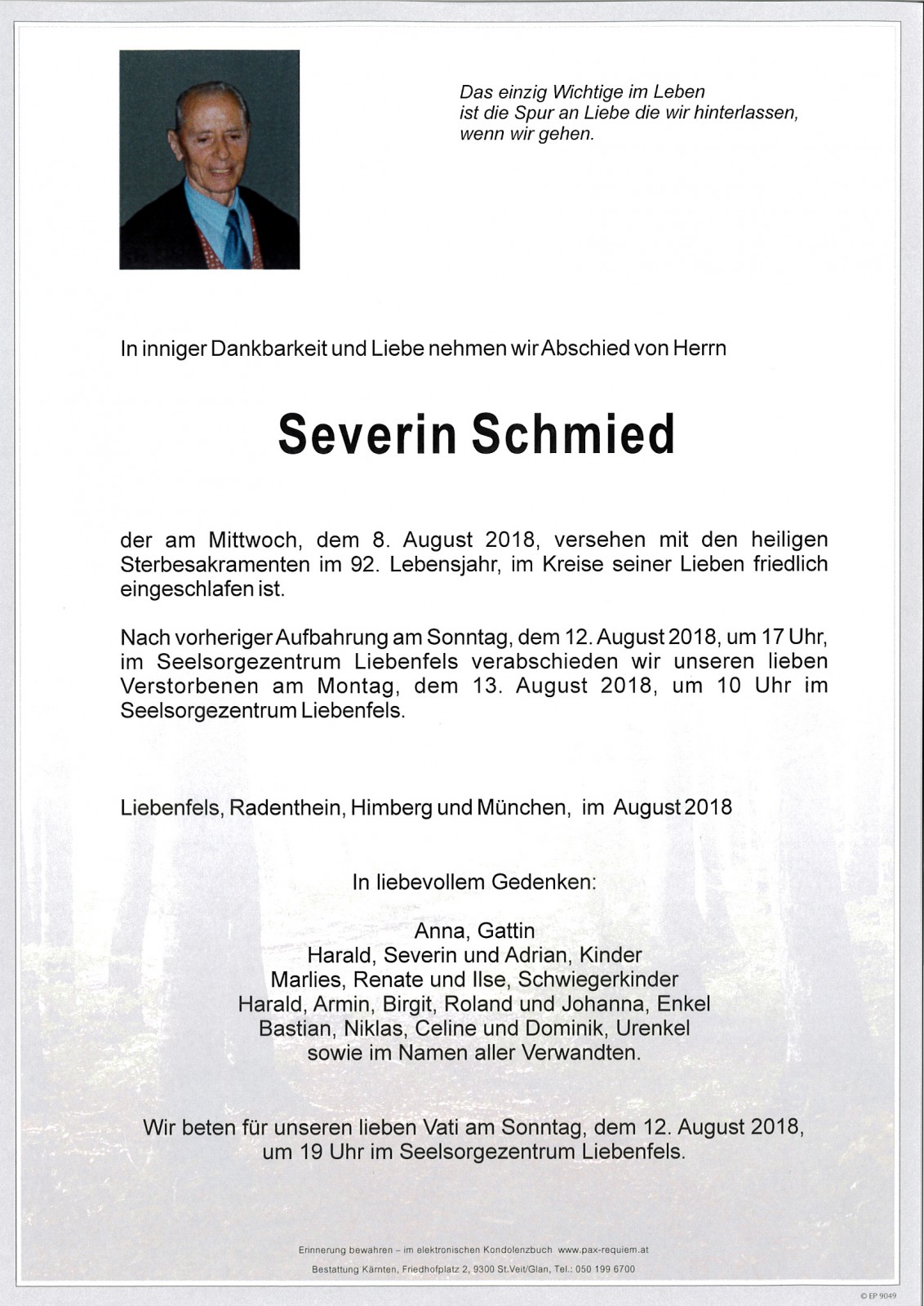 Parte Severin Schmied sen.
