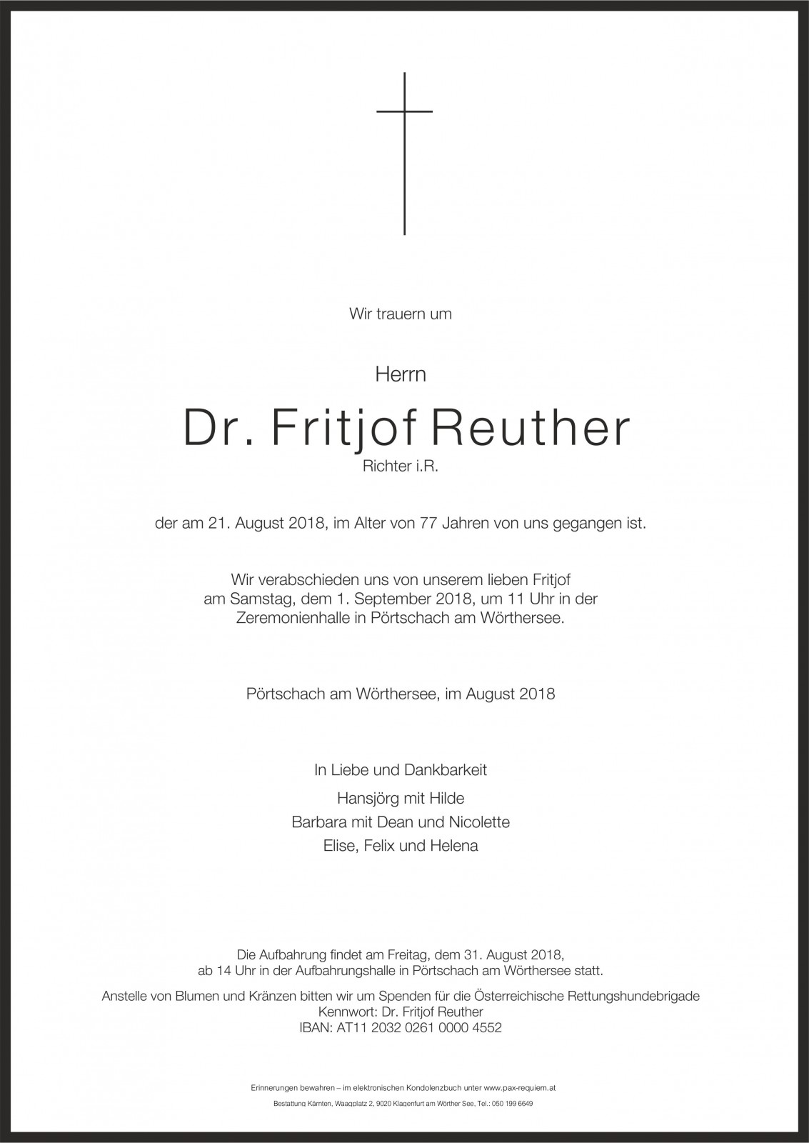 Parte Dr. Fritjof Reuther