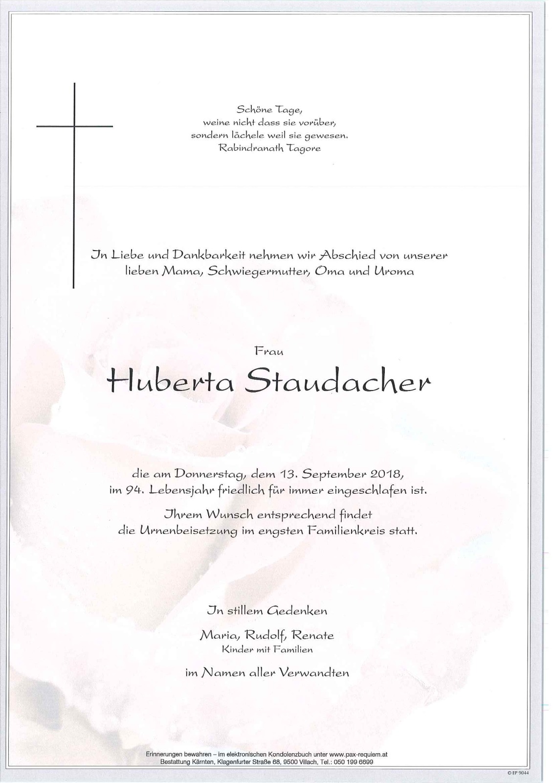 Parte Huberta Staudacher