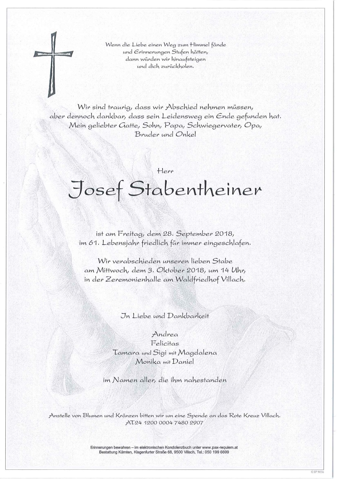 Parte Josef Stabentheiner