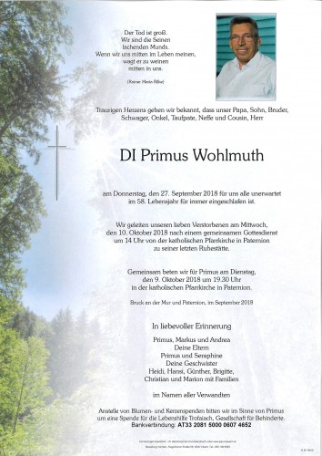 Primus Wohlmuth
