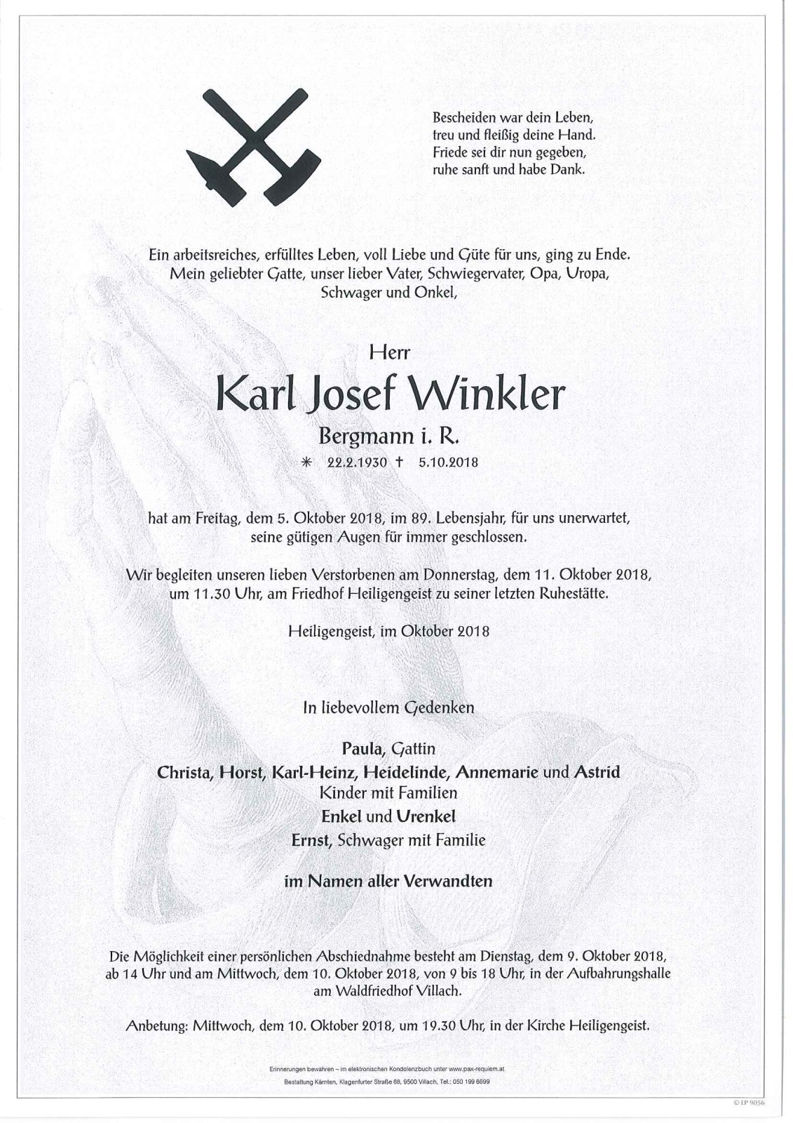 Parte Karl Josef Winkler