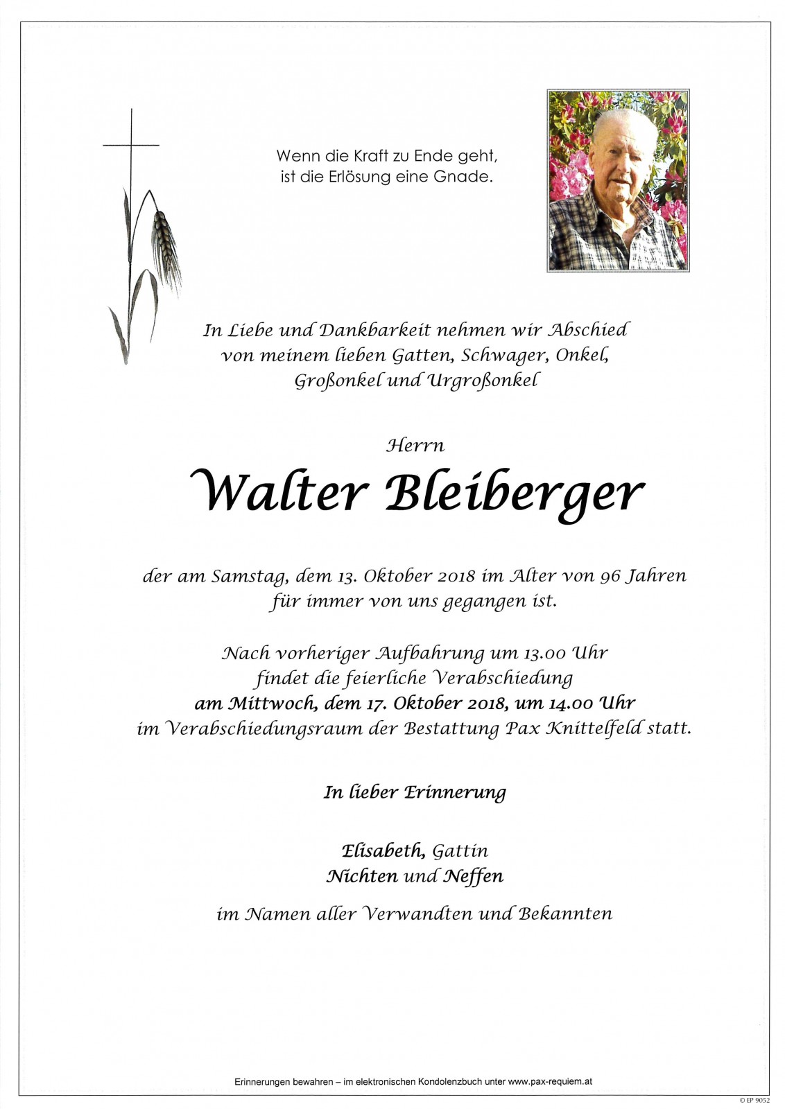Parte Walter Bleiberger