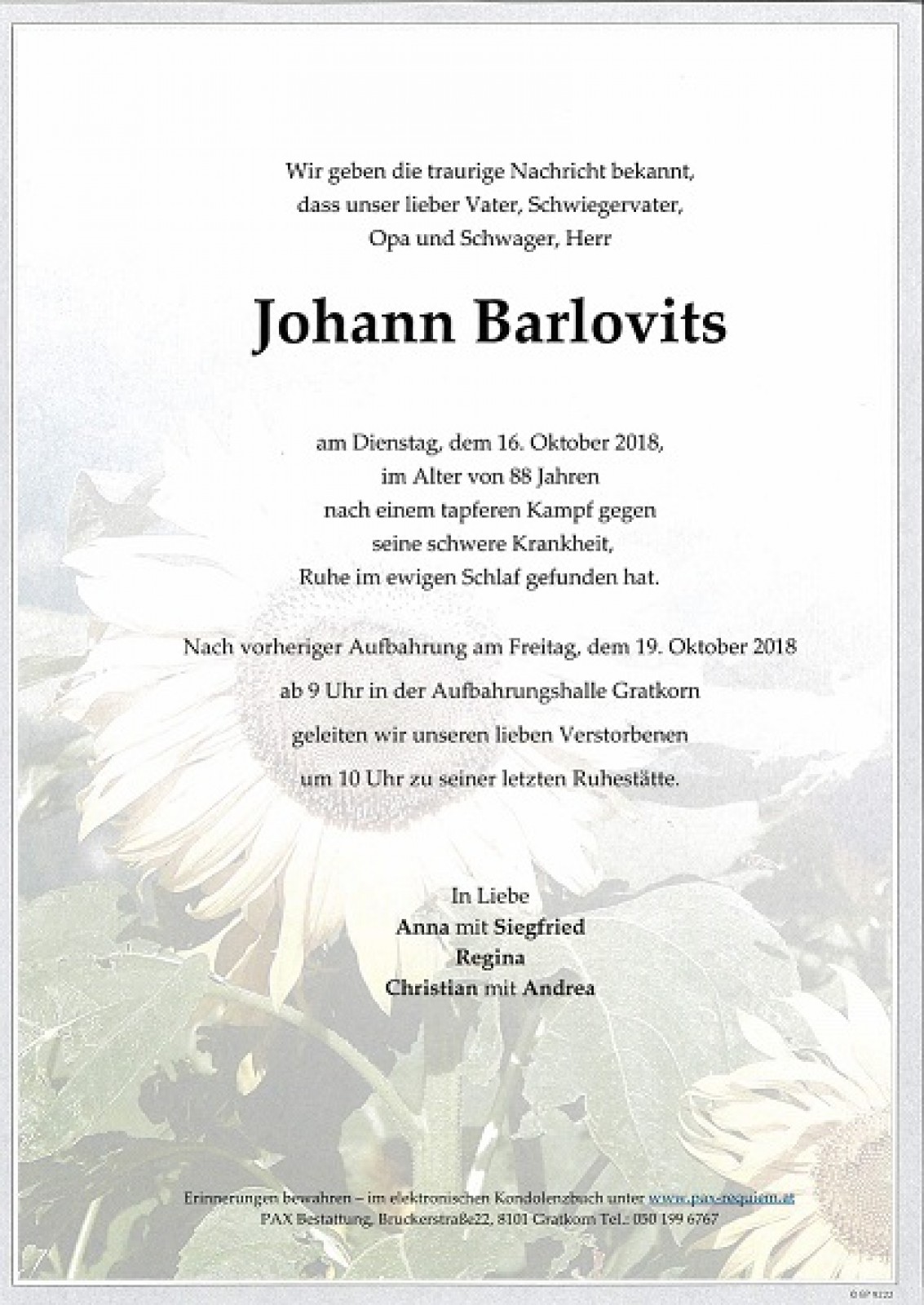 Parte Johann Barlovits