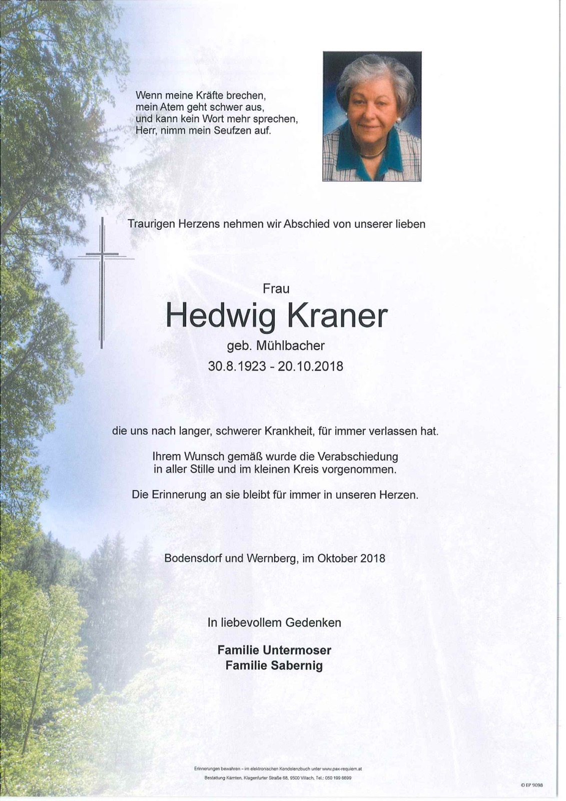 Parte Hedwig Kraner