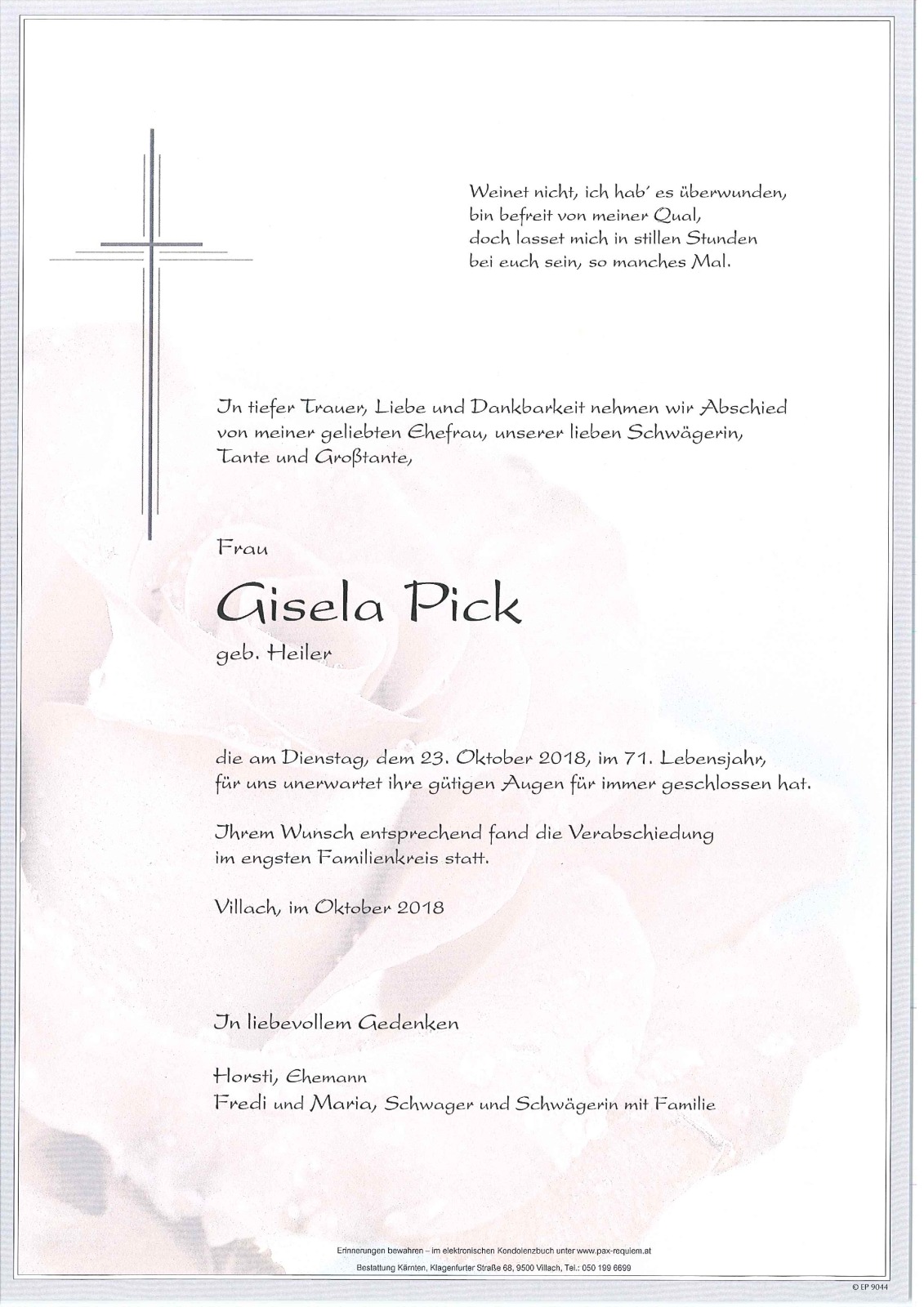 Parte Gisela Pick