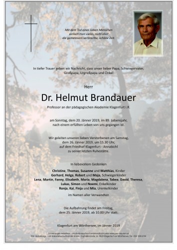 Dr. Helmut Brandauer