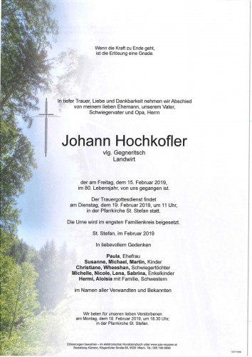 Johann Hochkofler