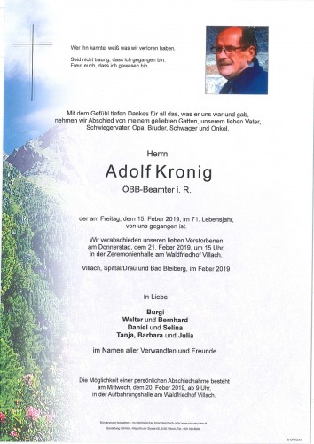 Adolf Kronig