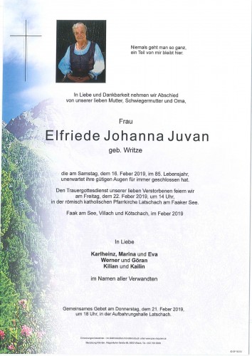 Elfriede Johanna Juvan