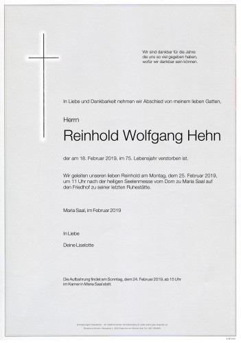 Reinhold Wolfgang Hehn