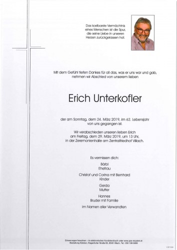 Ing. Erich Unterkofler