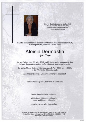 Aloisia Dermastia