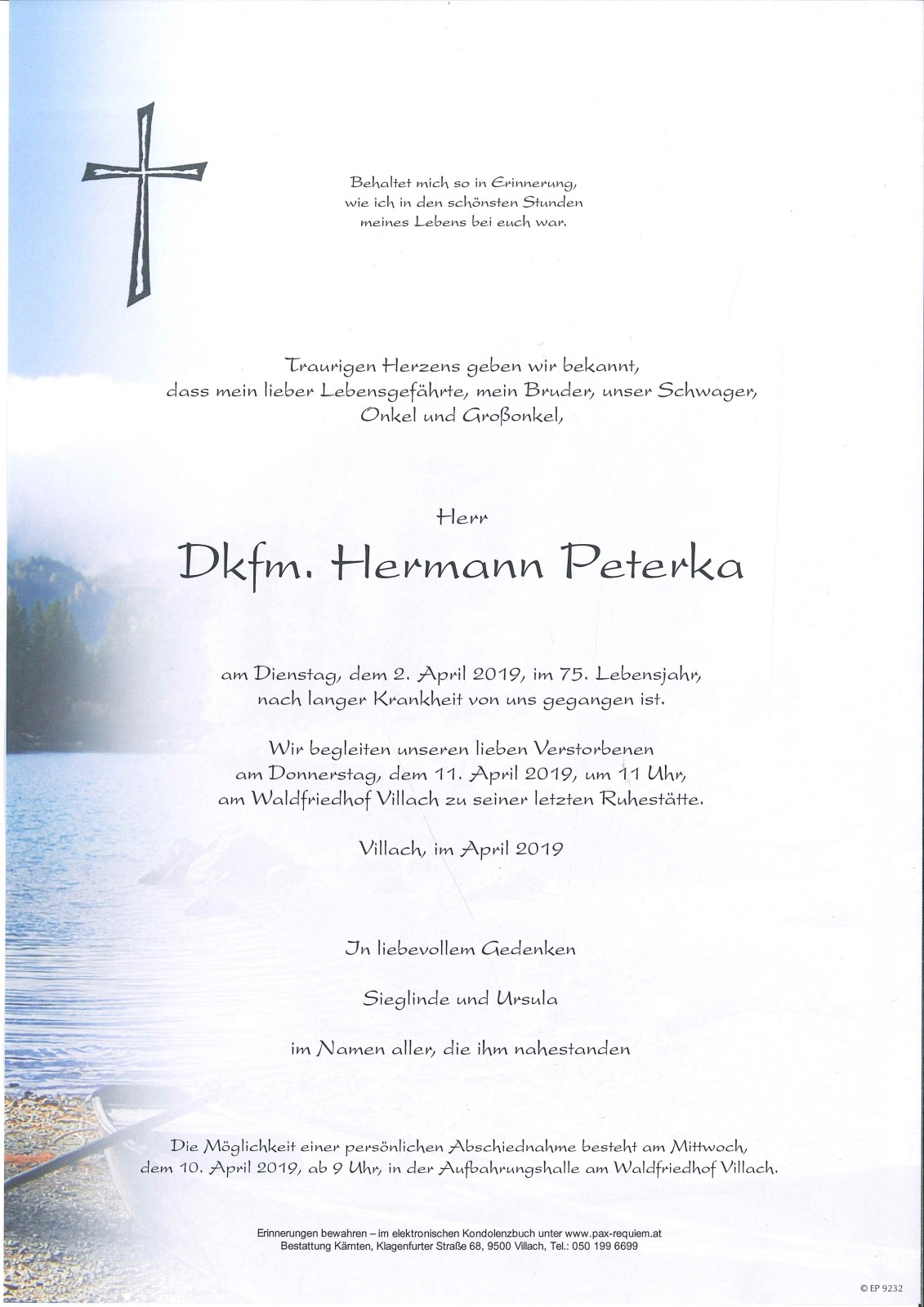 Parte Dkfm. Hermann Peterka