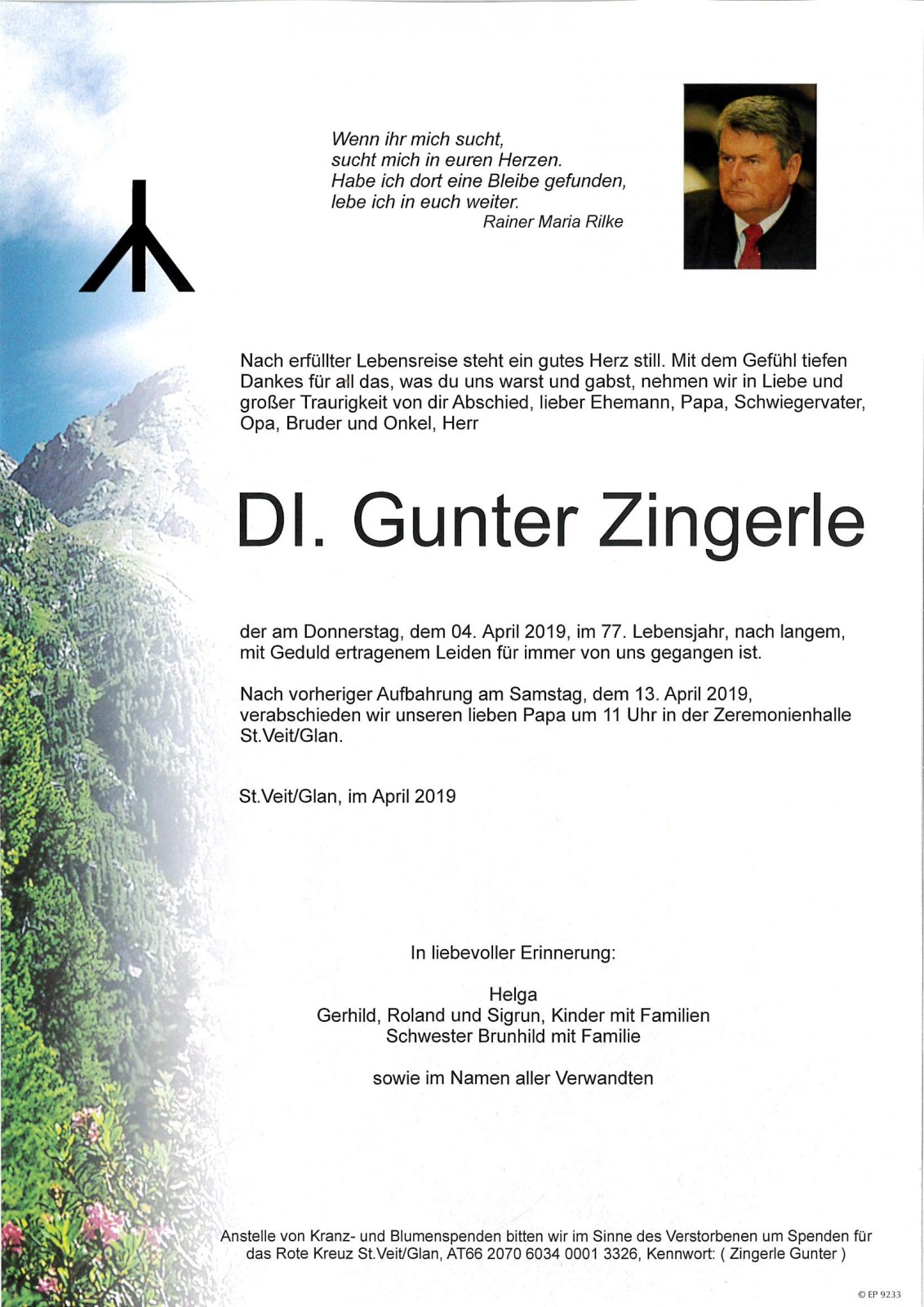 Parte DI. Gunter Zingerle