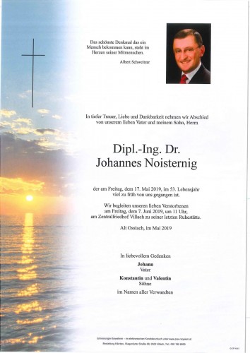 Dipl.-Ing. Dr. Johannes Noisternig