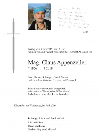 Mag. Claus Appenzeller