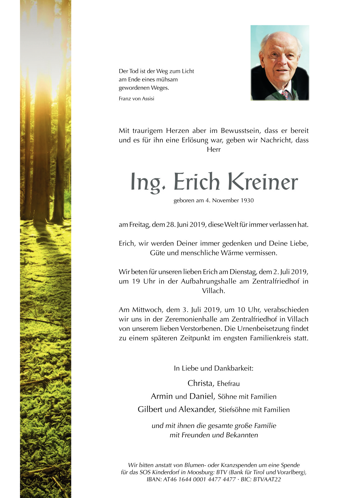 Parte Ing. Erich Kreiner
