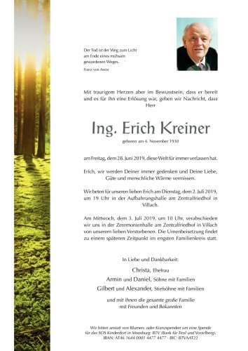 Ing. Erich Kreiner
