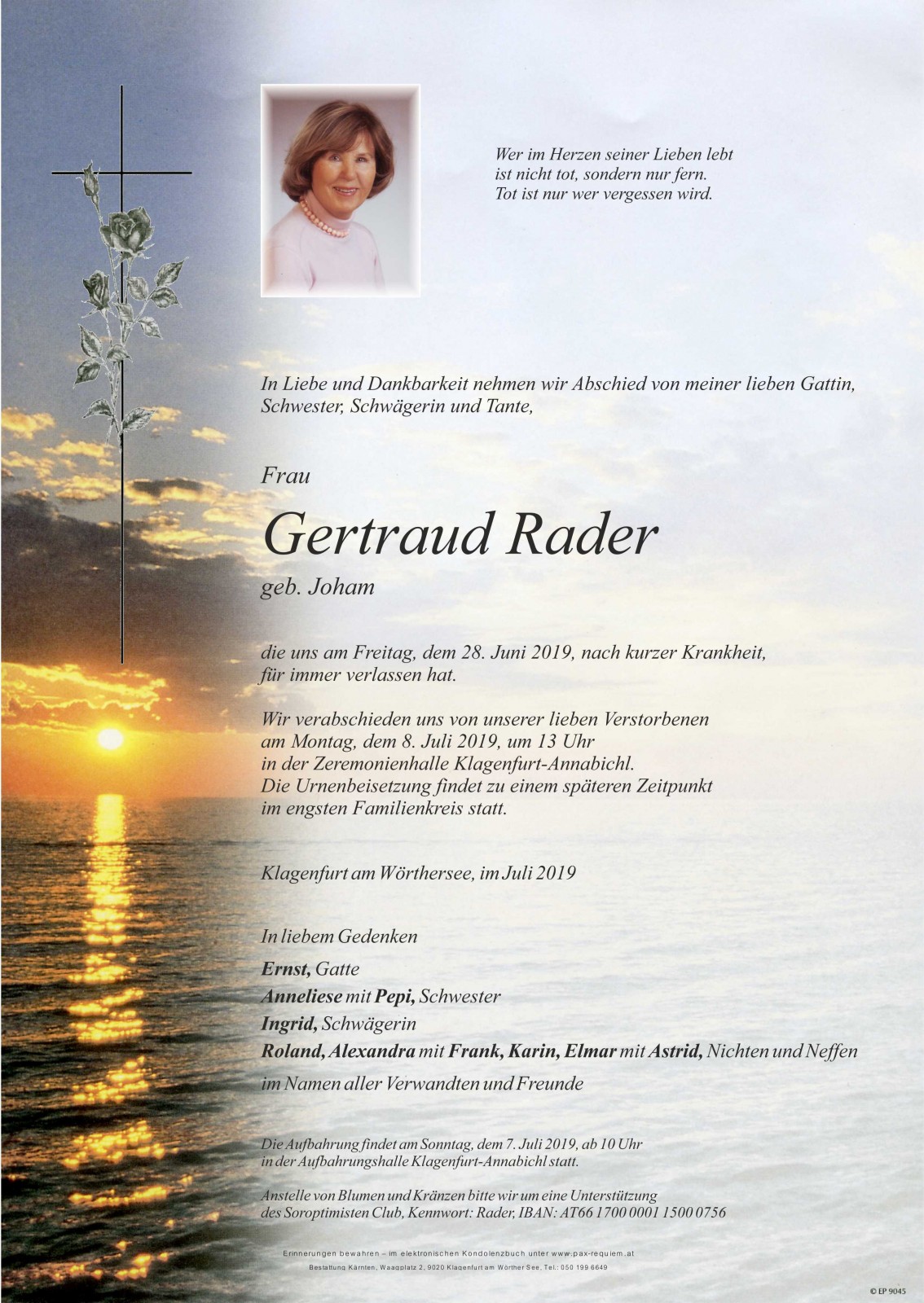 Parte Gertraud Rader