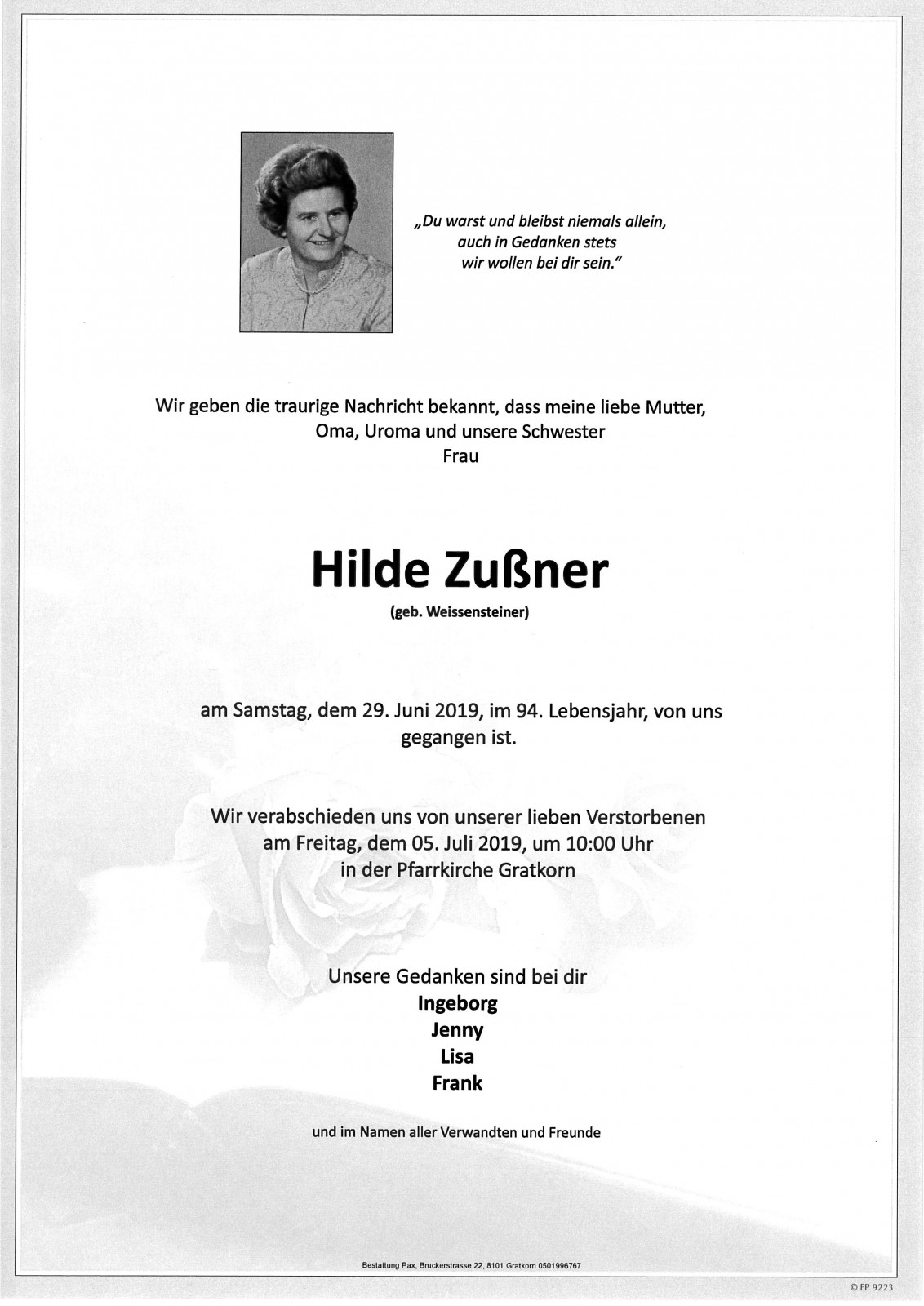 Parte Hildegard Zußner