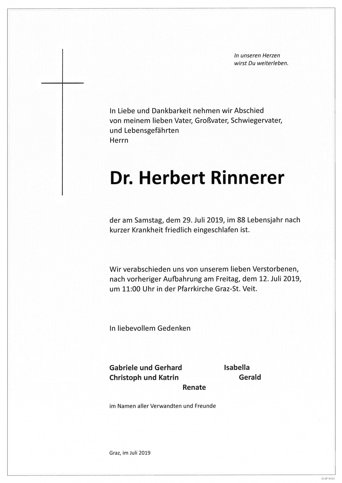 Parte Dr. Herbert Rinnerer