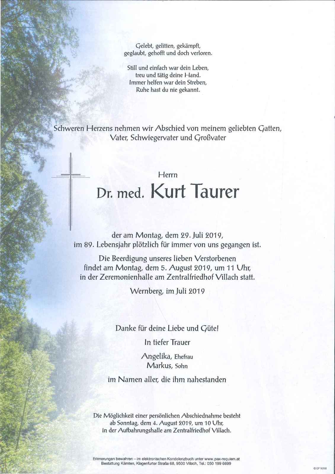 Parte Dr. med. Kurt Taurer