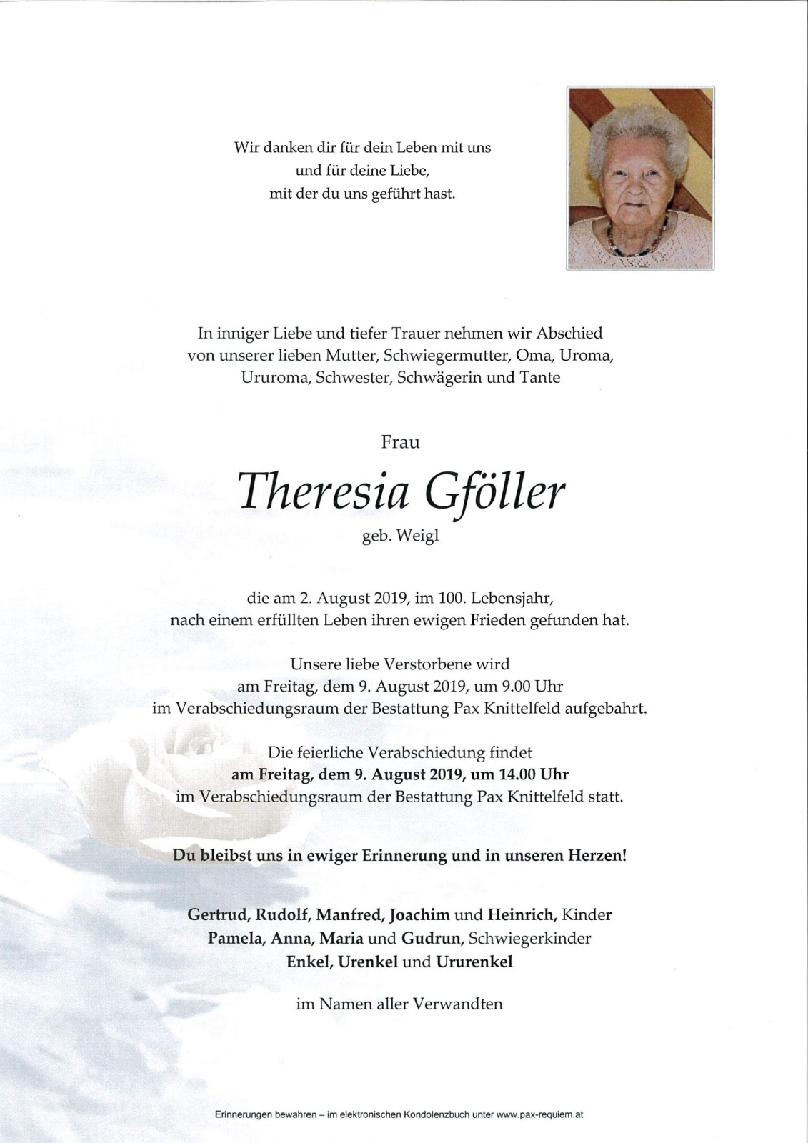 Parte Theresia Gföller