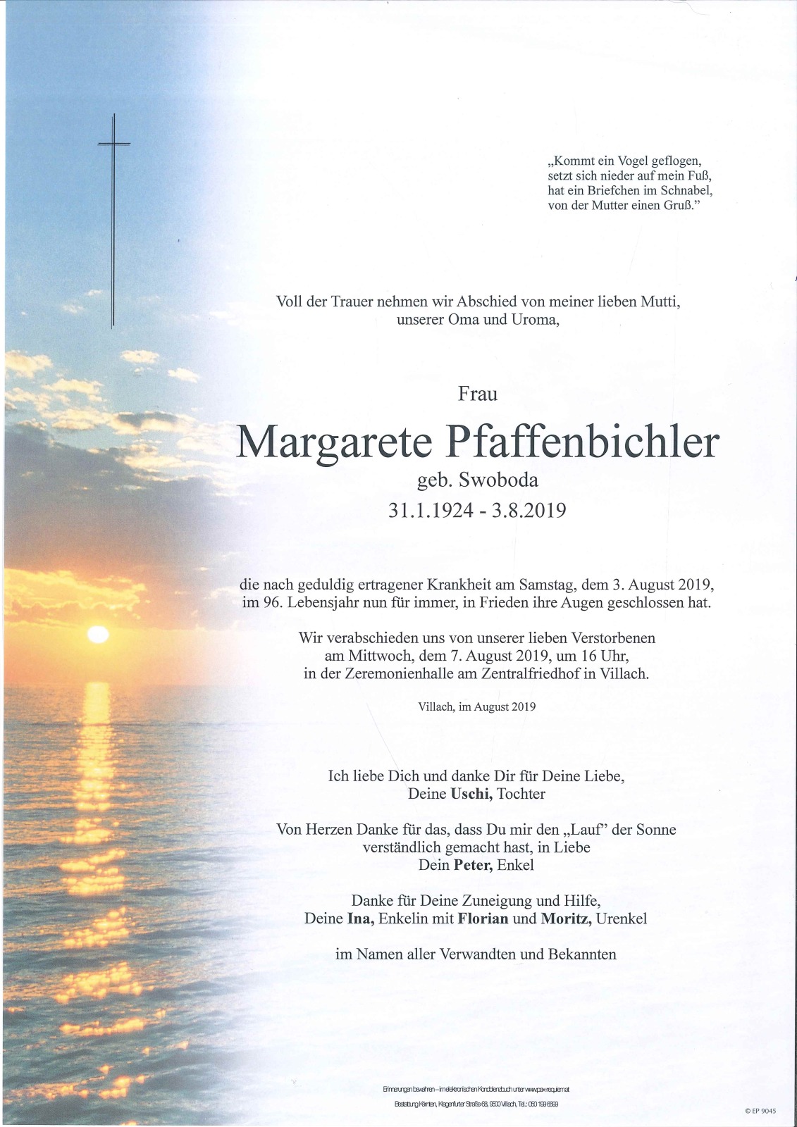 Parte Margarete Pfaffenbichler
