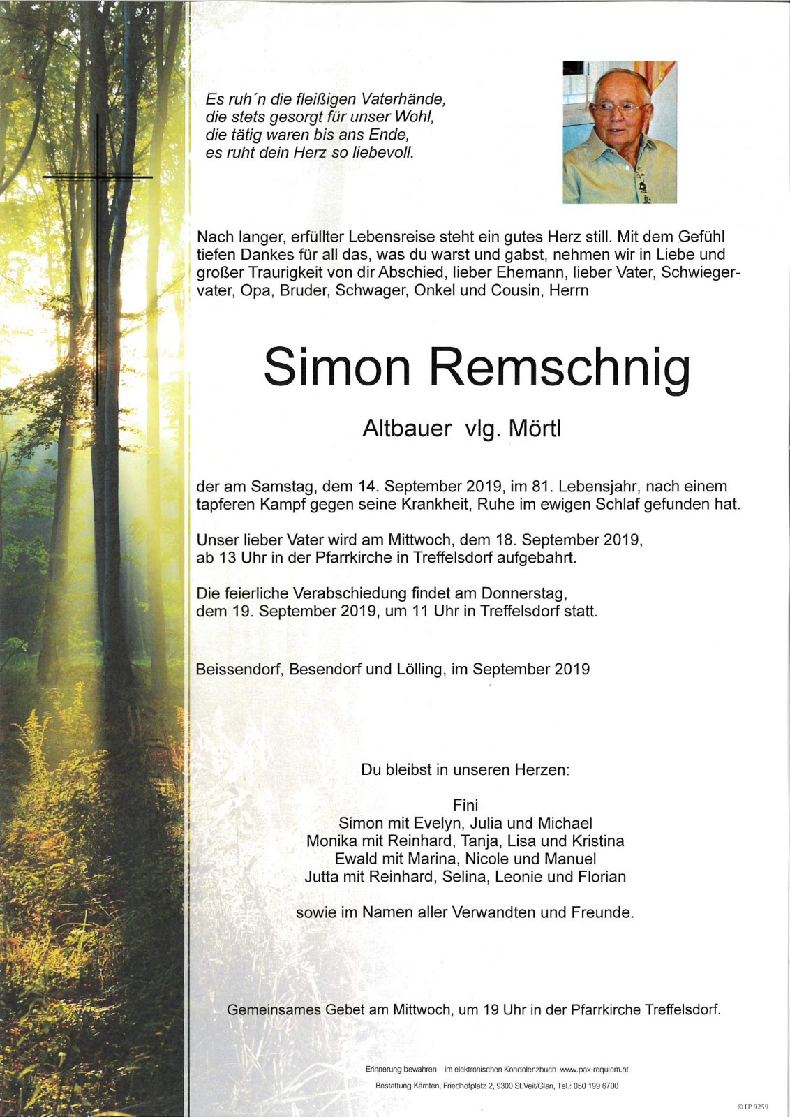 Parte Simon Remschnig  vlg. Mörtl