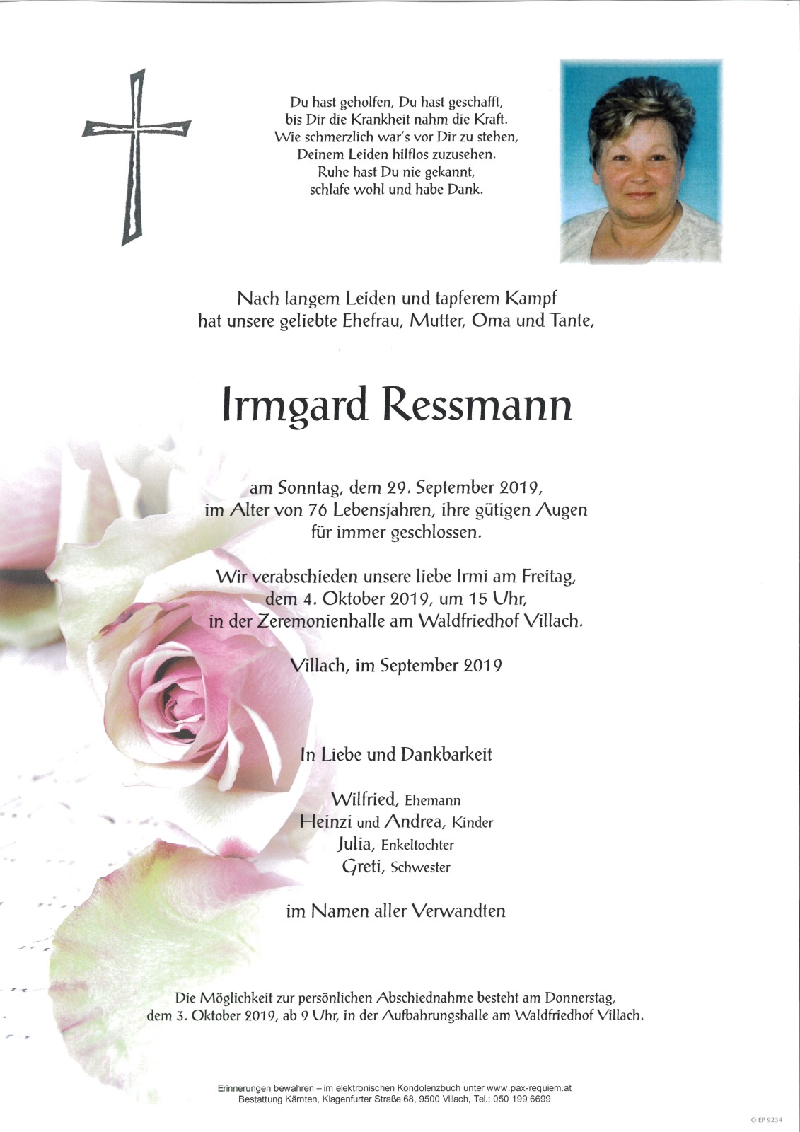 Parte Irmgard Ressmann